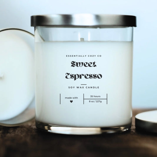 Sweet Espresso Soy Wax Candle